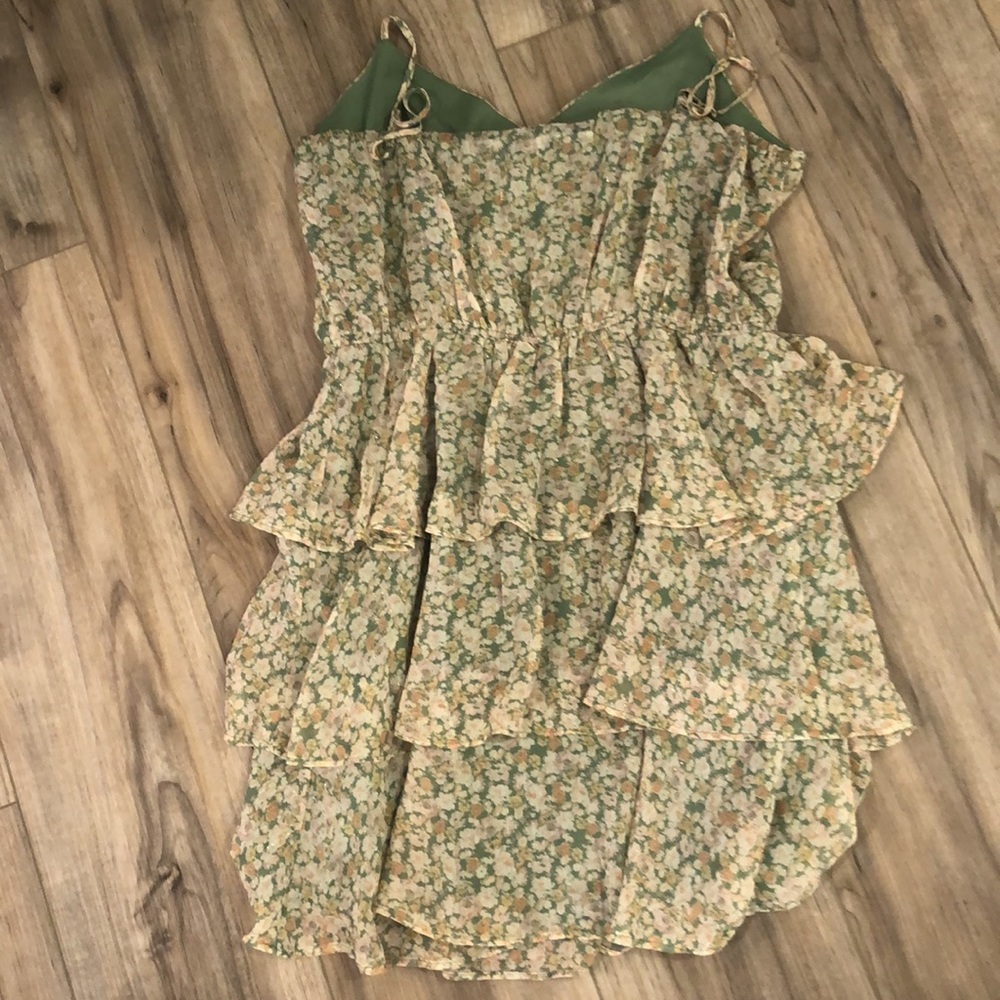 Sage Green Floral Trixxi Dress